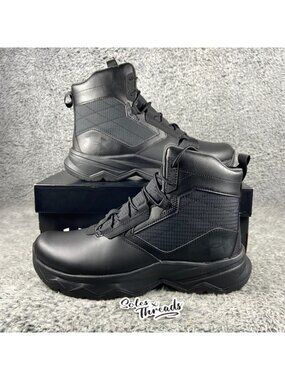 Under Armour Stellar G2 6" Tactical Boot SZ 10 Men Black Pitch Grey 3025578-001